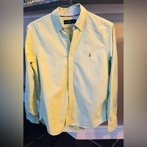 Ralph Lauren Men's Lime Button Down Shirt